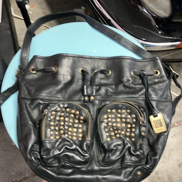 Frye Leather Studded Shoulder Bag - Picture 5 of 8